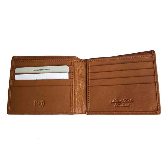Osprey London Leather Bifold Wallet Tan Men's - Picture 3 of 3
